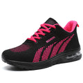 Lightweight Breathable Air Cushion knitted Running Shoes, Women's Footwear