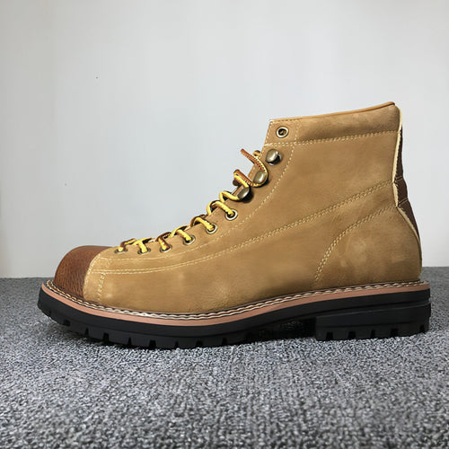 Autumn And Winter Men's Round Toe Fashion Casual Leather Shoes Martin