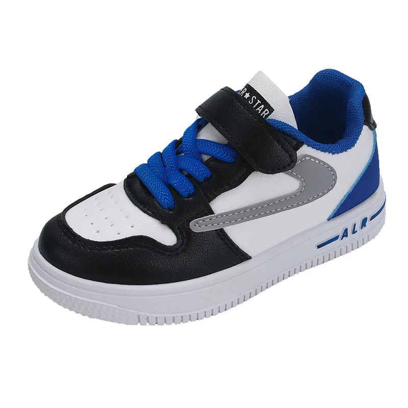 Boys' Single Shoes 2025 Spring Autumn New Breathable Color Block Board Shoes for Kids Sports Casual Sneakers