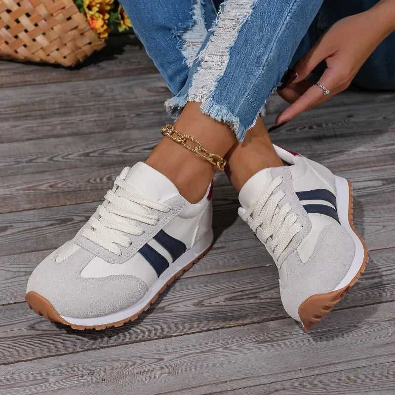 New Casual Shoes Fashion All-match Running Shoes Breathable Cloth Surface Lightweight Sports Women's Shoes Zapatos De Mujer