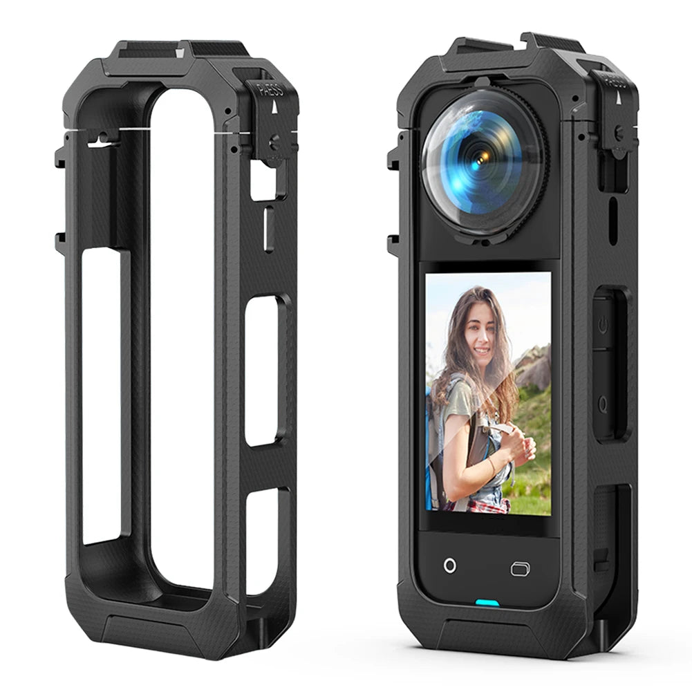 PC Protective Frame Magnetic Quick Release Interface Protective Case Housing Case for Insta360 X5 Camera Accessories